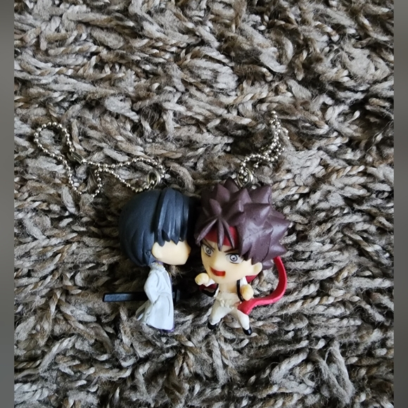 Rurouni Kenshin Sagara Sanosuke & Shinomoro Aoshi Mini Hanging Figures - Picture 2 of 3